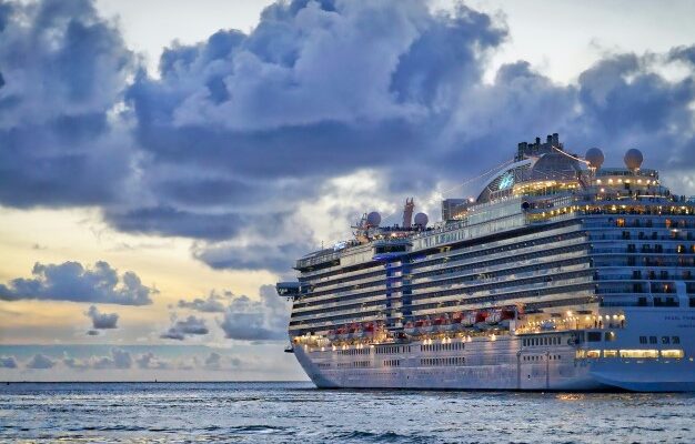 cruise ship in the sea