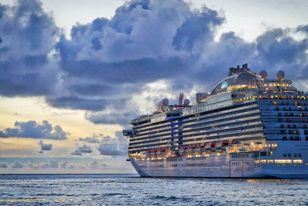 cruise ship in the sea