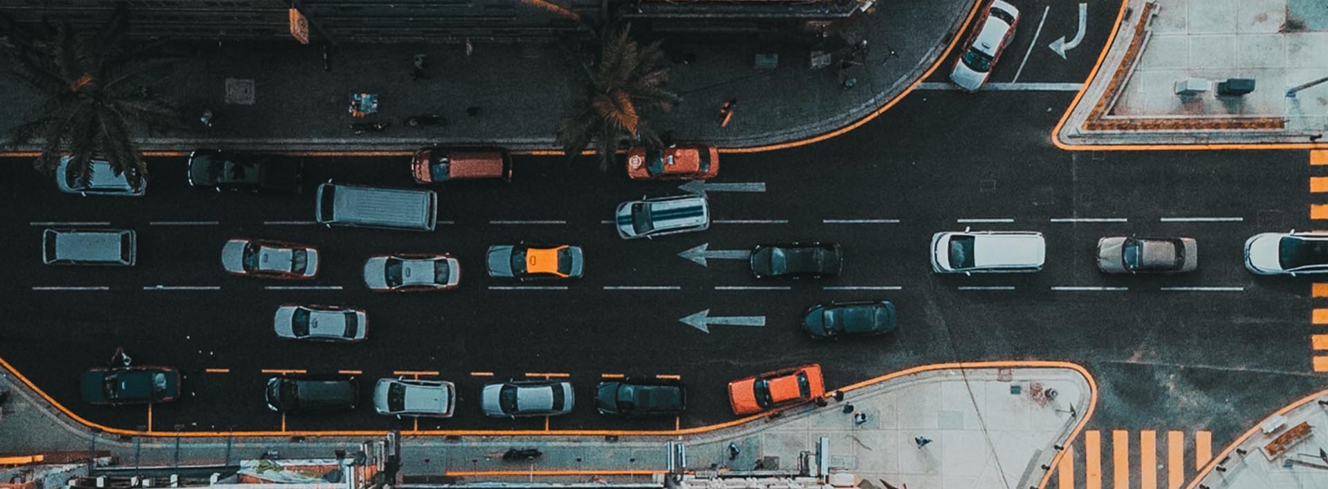 cars on a busy traffic street