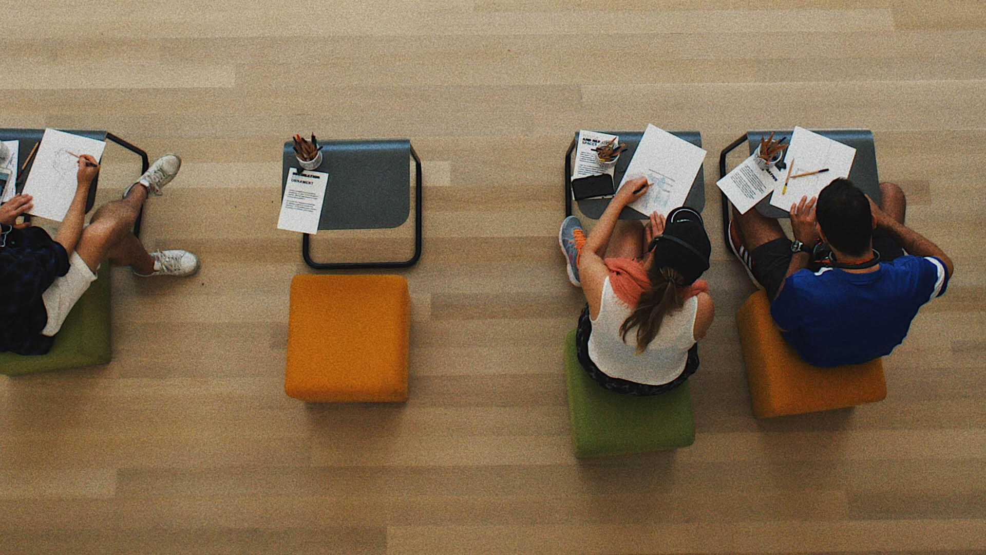 people sitting in an exam