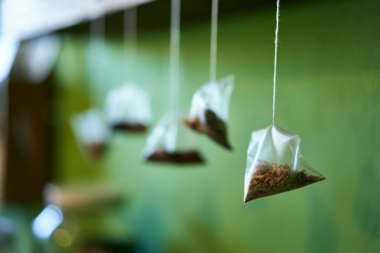 hanging tea bags