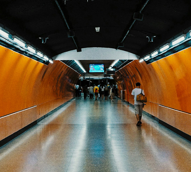subway walkway